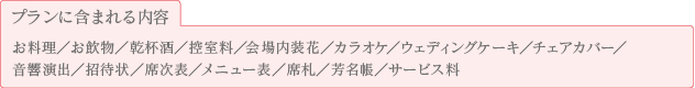 プランに含まれる内容